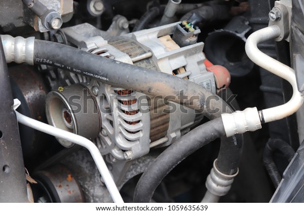 The starter
motor