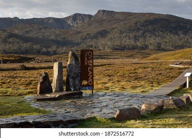 The starting location of the Overland Track in Cradle Mountain - Lake St Clair National Park, Tasmania, Australia.