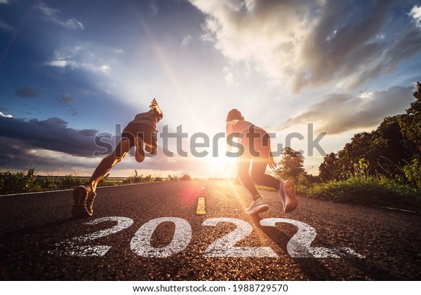 Starting to new\
year,The readiness of leaders, vision and new ideas are beginning\
in 2022.Concept of Stepping into the new world and Adopt for\
Success in 2022 for new\
life.