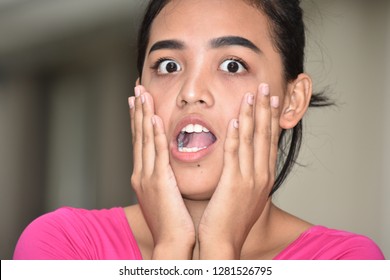 Startled Teen Girl