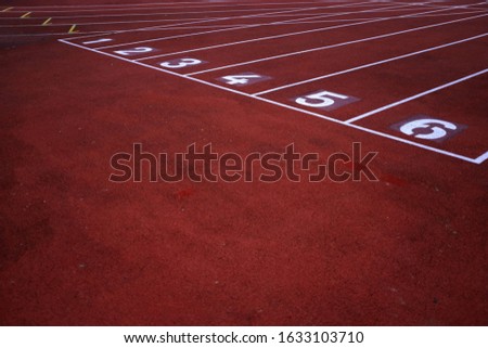 startline in the athletic stadium