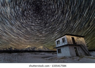 Startrails, Kamchatka. 