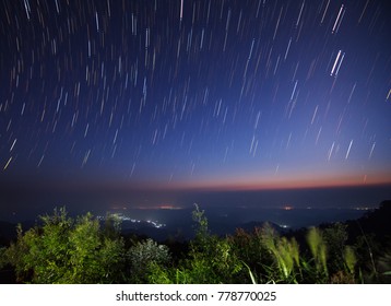 startrails landscape star - Shutterstock ID 778770025