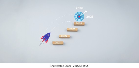 Startup business new year 2024 concept goal trend

business speed success change, future marketing finance digita increase technology fast global project idea vision network strategy investment