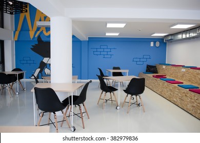 Startup Business Office Interior Details, Bright Modern Working Space