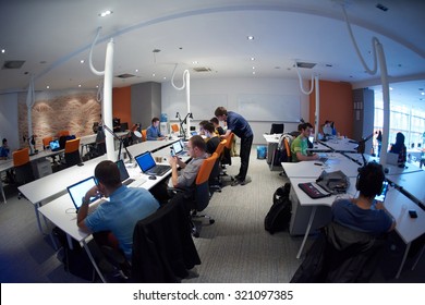 Startup Business People Group Working Everyday Job  At Modern Office