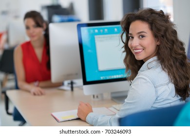 Startup Business People Group Working Everyday Job At Modern Office