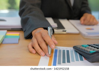 startup businessman working with document at office. young man entrepreneur analyze financial data at workplace.