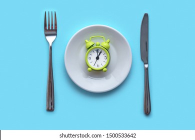 Starvation, Diet Concept. Food Restriction And Control Eating 