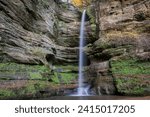 Starved Rock State Park is a wilderness area on the Illinois River. It’s known for its steep sandstone canyons.  This long exposure of “Wildcat Falls" was taken at the bottom of the canyon.