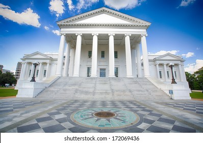 The State Capital Building In Richmond Virginia.