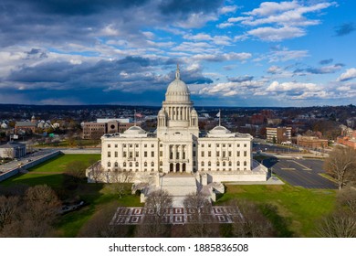 The State Capitol building in downtown Providence, Rhode Island.