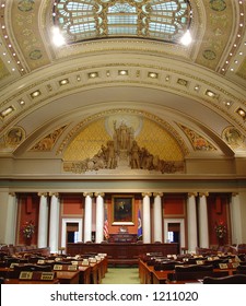 State Capitol Building Senate Office Interior, Super Wide Angle