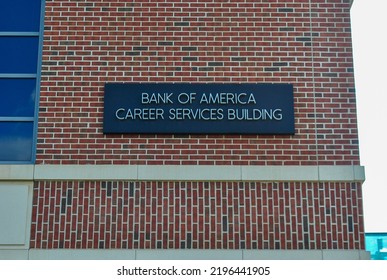 State College, Pennsylvania - August 31 2022: Penn State University Park Bank Of America Career Services Center