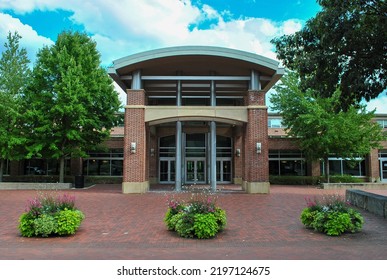 State College, Pennsylvania - August 31 2022: Penn State University Park HUB-Robeson Center Entrance