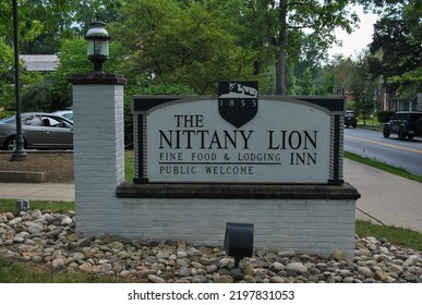 State College, Pennsylvania - August 31 2022: Penn State University Park The Nittany Lion Inn, Fine Food And Lodging