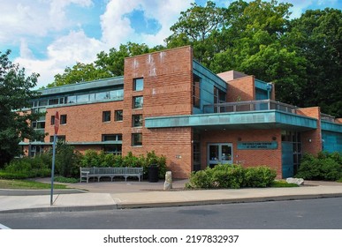 State College, Pennsylvania - August 31 2022: Penn State University Park The Child Care Center At Hort Woods