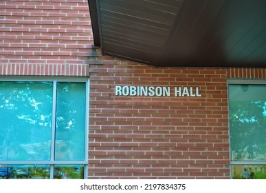 State College, Pennsylvania - August 31 2022: Penn State University Park North Residence Hall, Robinson Hall