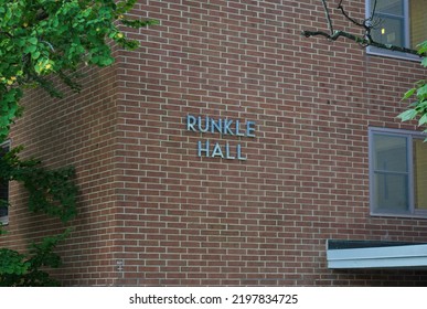 State College, Pennsylvania - August 31 2022: Penn State University Park North Residence Halls, Runkle Hall