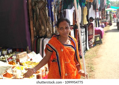 The State Of Goa In India 12/13/2017 In The Ware Market