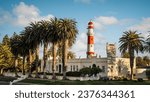 State House (Kaiserliches Bezirksgericht), a historic and elegant building in Swakopmund, Namibia. Built in 1906 as the local courthouse, it is now the residence of Namibia President.