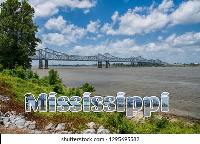 State Mississippi Text Scene Natchez Bluffs Stock Photo 1295695582 ...