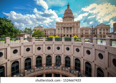 State of Texas Capitol building, built in 1888 on the north part of Congress Avenue, downtown Austin, Texas.