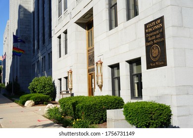 State Of Wisconsin Department Health And Family Services Flew The Lgbt Pride Flag To Support Lgbt Pride Month Of June. 