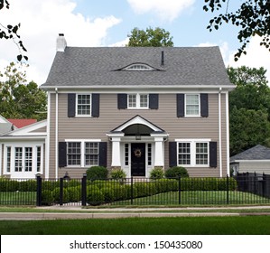 Stately Two Story House - Shutterstock ID 150435080