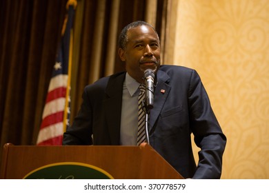 STATEN ISLAND, NY - JANUARY 4, 2016: Presidential Candidate Ben Carson Hosts Staten Island Town Hall.