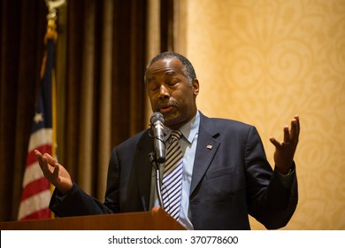 STATEN ISLAND, NY - JANUARY 4, 2016: Presidential Candidate Ben Carson Hosts Staten Island Town Hall.