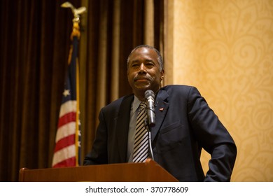 STATEN ISLAND, NY - JANUARY 4, 2016: Presidential Candidate Ben Carson Hosts Staten Island Town Hall.