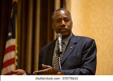 STATEN ISLAND, NY - JANUARY 4, 2016: Presidential Candidate Ben Carson Hosts Staten Island Town Hall.