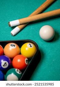 Static corner of a billiard table