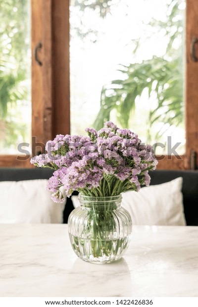 Statice Flower Vase Decoration Living Room Stock Photo Edit Now