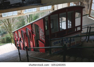 Station Of The Funicular In Monte Igueldo