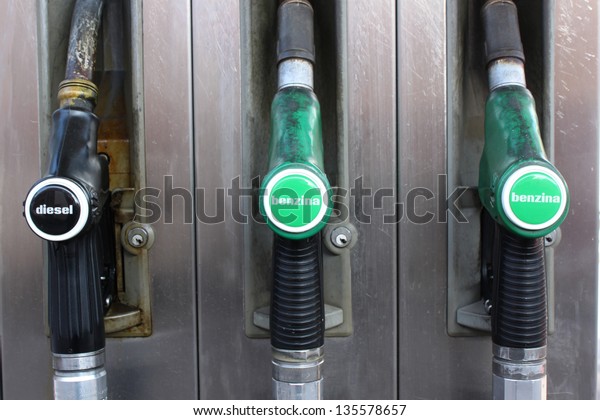 station gasoline pump\
gasoline and diesel
