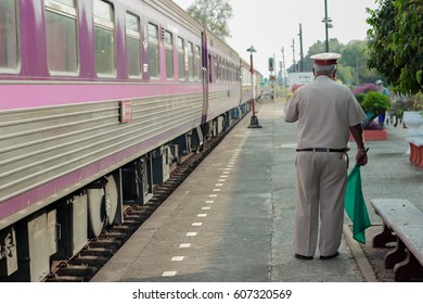 station master at the train station 