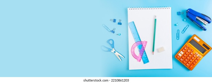 Stationery. Banner For Stationery Store.