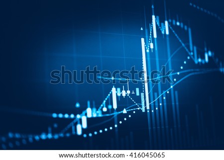 Statistics accounting info, which including of many economic statistics such as bar chart stats and pie stats diagram on digital information screen. - Business Research Data Economy Statistics Concept
