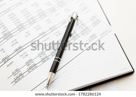 statistics on a white background. Working space. development planning management strategy analysis financial accounting. Business office concept.