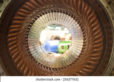 Stator Of A Big Electric Motor