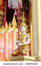 Statue angle in thai temple
