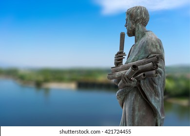 Statue of Aristotle a great greek philosopher - Shutterstock ID 421724455