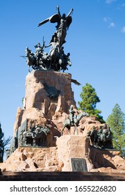 Statue Of The Army Of The Andes At Cerro De La Gloria In Mendoza 