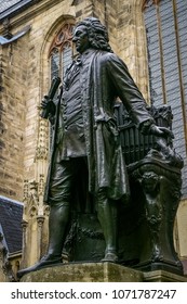 Statue Of Bach In Leipzig