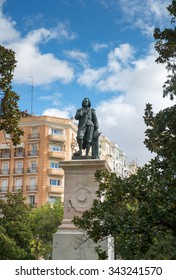 Statue Of Bartolome Esteban Murillo - Spanish Baroque Painter In Madrid, Spain