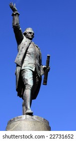 Statue Of Captain Cook In Hyde Park, Sydney.