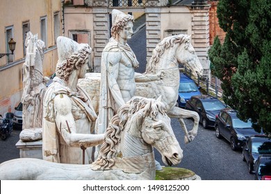 Statue Of Castor And Pollux In Rome