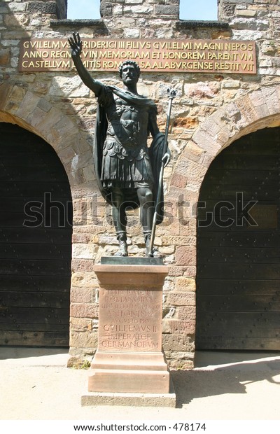 Statue Cesar Saalburg Roman Castle Germany Stock Photo 478174 ...